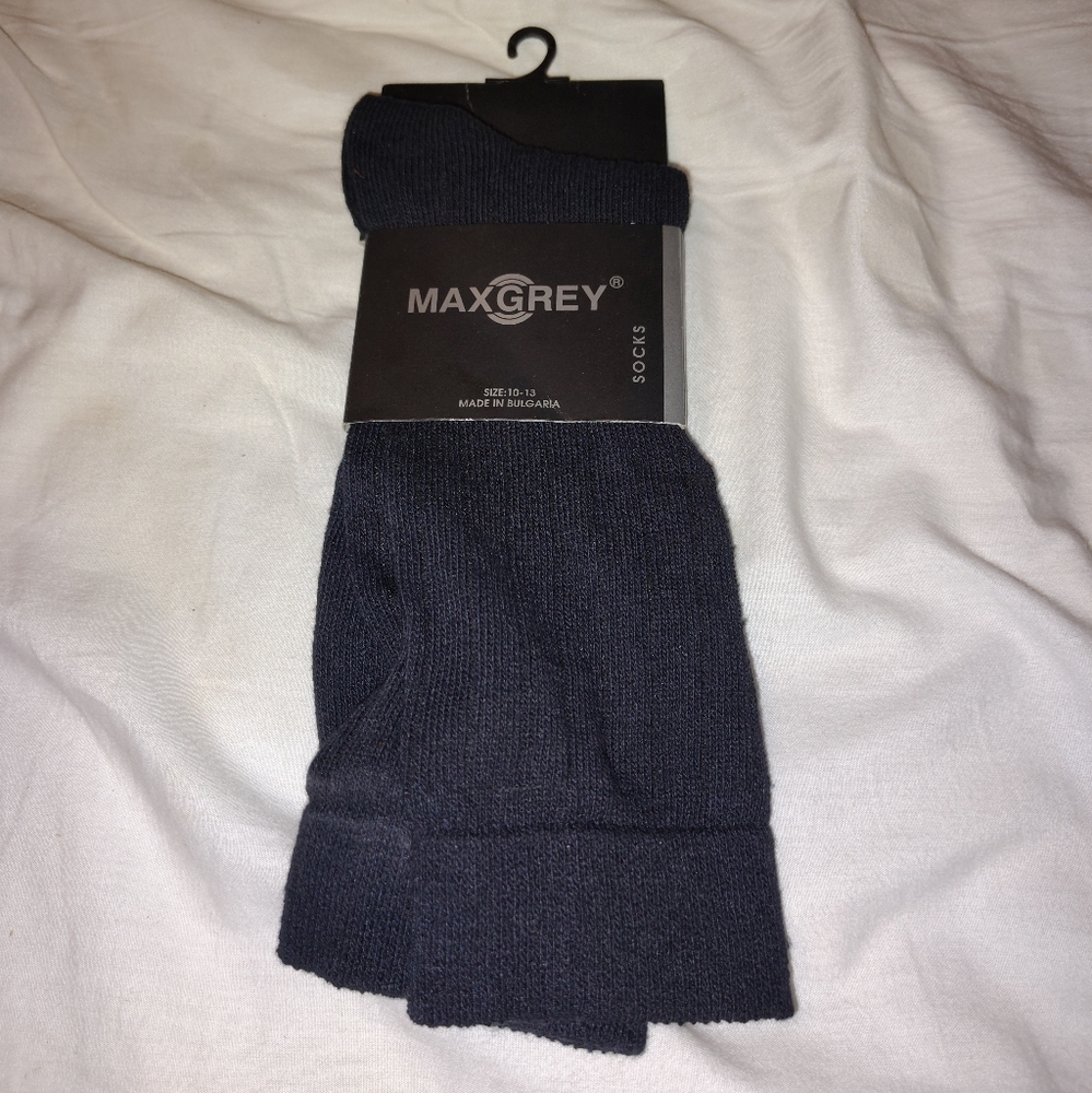 NWT Maxgray Black Men's Dress Socks 10/13